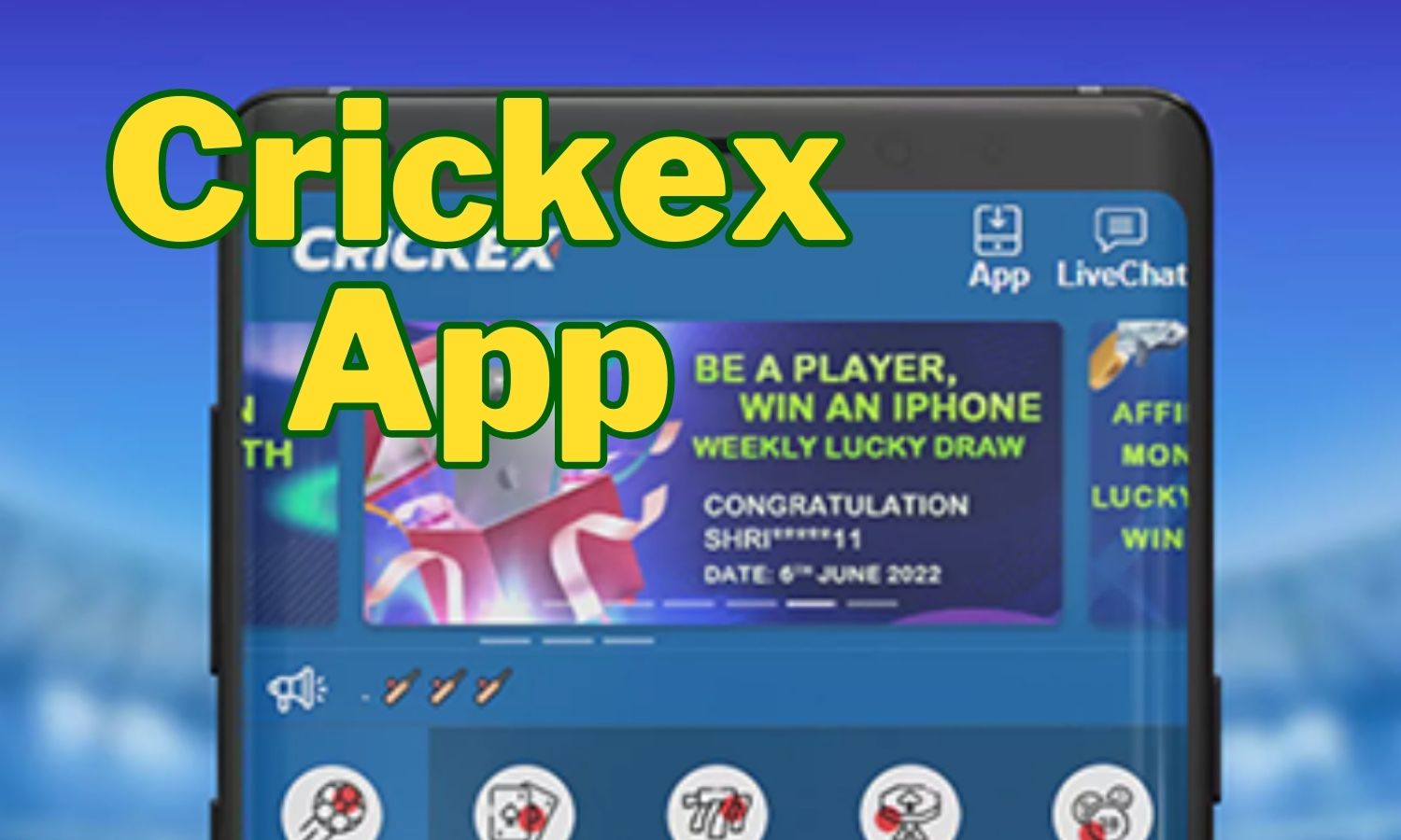 The Crickex India App details And Services