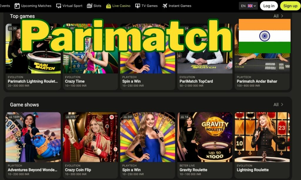 Parimatch Casino main information for gambling in India